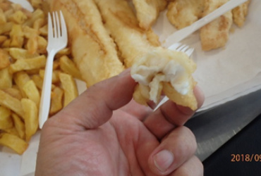 ニュージーランドで食べたフィッシュ&チップス2