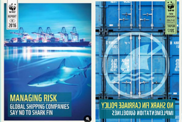 WWF香港「Stop Carrying Shark Fin」「NO SHARK FIN CARRIAGE POLICY」